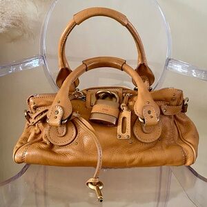 Chloé Paddington Large Leather Tan Bag in excellent condition